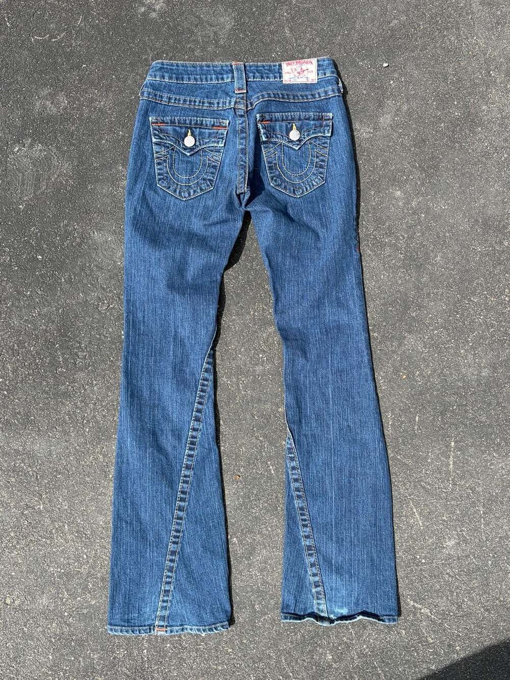 True Religion Joey Twisted Inseam Flare Jeans Size 25